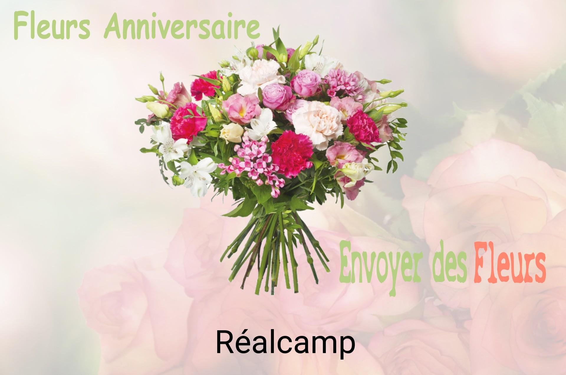 Bouquet de fleurs d’anniversaire livré à Réalcamp