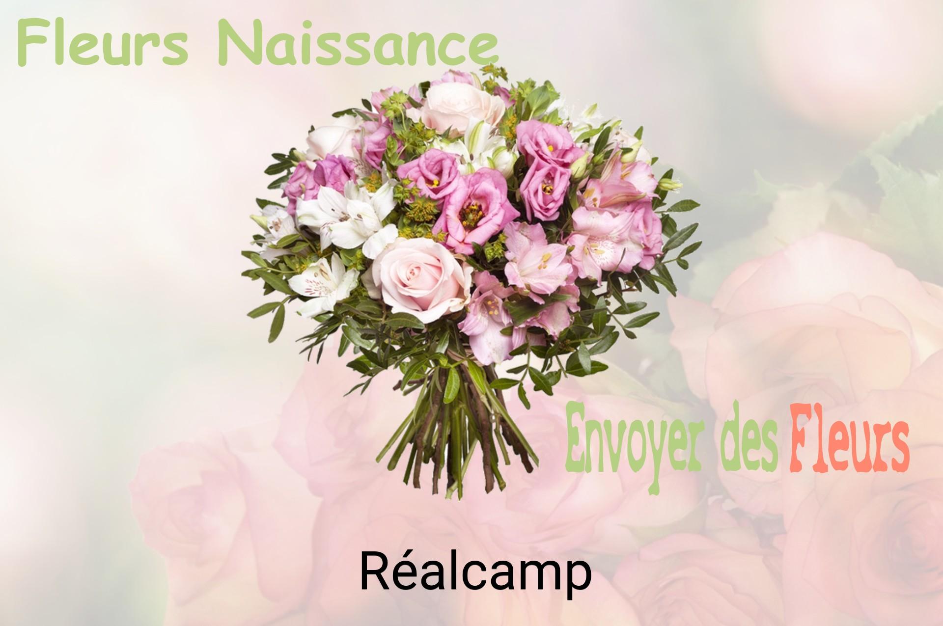 Bouquet de fleurs de naissance livré à Réalcamp